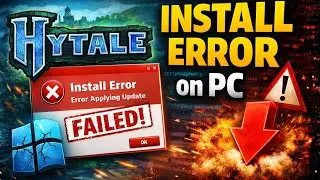 Fix Hytale Install Error &ldquo;Error Applying Update&rdquo; on PC | Hytale Installation Failed Solution