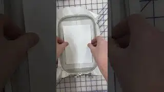 Embroidered cards with sticky paper