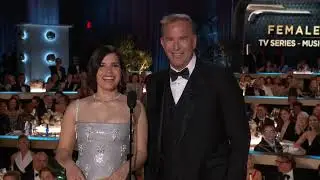 America Ferrera & Kevin Costner Present Best Television Female Actor &ndash; Musical/Comedy Series