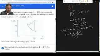 JEE Advanced PYQ: Cyclic Process with Adiabatic & Isothermal Work | Physics 2026