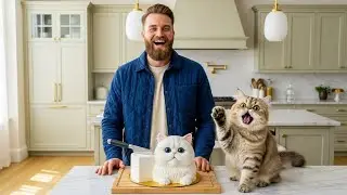 Calico Cat Gets Shocked Seeing Her Own Cake! 😱🎂 #CalicoCat #CatLive #Shorts