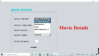 Movie Ticket Booking System in Java || Final Year Project