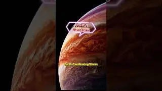 The Storm That Swallows Earth! 🌪️ Jupiter's Great Red Spot #Shorts #Space #Jupiter #JustQuiz