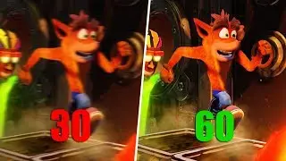 60fps in Nitro-Fueled? - Crash Bandicoot 30fps VS 60fps Comparison (Horizontal movement)
