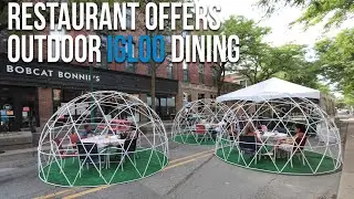Bobcat Bonnie's restaurant offers outdoor igloo dining experience