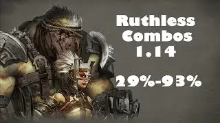 MKX - Ferra/Torr (Ruthless) Combos 29%-93% Patch 1.14