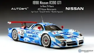 1:18 AUTOart 1998 Nissan R390 GT1 #32 Le Mans Showcase