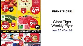 Giant Tiger Weekly Flyer Nov 26 - Dec 02