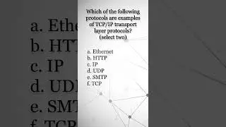 TCP/IP protocol quiz question #ccna #shorts #networking