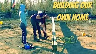 Building Floor Beams on Steel Screw Piles | Off Grid Home Build - Ep.53
