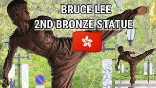 BRUCE LEE BRONZE STATUE IN HONGKONG