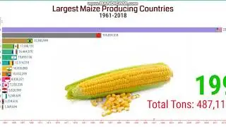 Largest Maize Producing Countries 1961-2018 | Maize Production by Country.