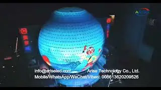Customized 360 degree Spherical Display Ball LED Screen Parameter Spherical Led Display indoor and o