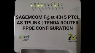 PTCL Sagemcom Router PPPoE Configuration | F@ST 4315 PTCL