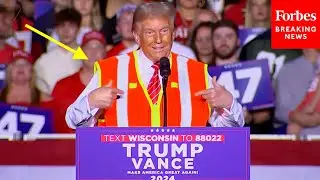 BREAKING NEWS: Trump Wears Safety Vest To Green Bay Campaign Rally After Biden's 'Garbage' Remarks