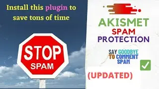 Akismet Anti Spam ❌ WordPress Plugin settings 2022 Tutorial 🔥