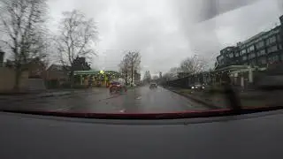 Storm Dennis UK | Driving in Rain and Winds - Talgarth Rd - A4 Motorway - London