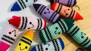 Crayolas 🖍️ tejidas a crochet tutorial completo