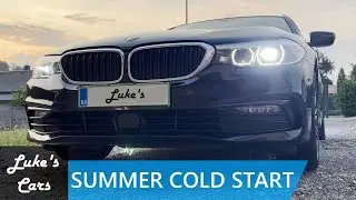 BMW 530d xDrive 265HP Summer Morning Cold Start [4K]