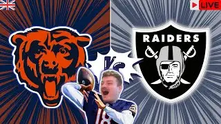 🔴 LIVE - BEARS V RAIDERS WATCH PARTY [BRITISH LIVE PLAY BY PLAY & REACTION]