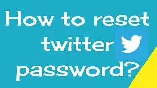 How to reset twitter password?