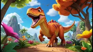 Row, Your Dinosaur | Dinosaur Adventure Song for Kids | Fun Prehistoric Rowing Rhyme