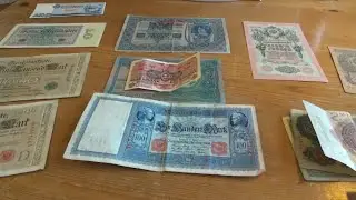 Banknotes of the early 1900s (Germany, Austria, Russia)