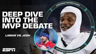 MVP DEBATE DEEP DIVE 🔥 Lamar Jackson vs. Josh Allen | The Domonique Foxworth Show