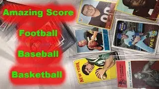 1960 Amazing Baseball Football Basketball Card Score Storage Wars Auction Treasure