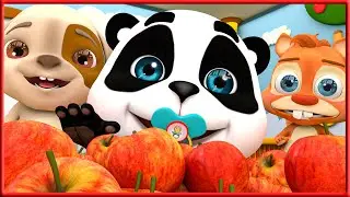 Пять Яблок Красного Цвета - Еще детские песни - Малыш Панда - Baby Panda - банане
