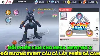 Pocket Mega - Đổi Phiến Đ&aacute; Cam Cho Pokemon Mega Mewtwo X Buff Mạnh Lực Chiến