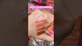 @fentybeauty gloss bomb glow shimmer swatches #fentybeauty #fentyglossbomb #swatches