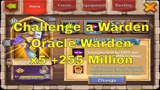 Castle Clash Challenge a Warden Oracle Warden