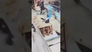 Double Backflip | Skate 3 vs Skate 4 #Skate #Skate4 #Shorts