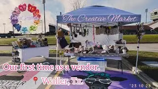 Crochet vendor at The Creative Market. #crochet #markets #vendor #smallbusiness #vlog