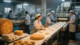 Baking Buddies Flour Fights#baking #chineseburger#mooncake