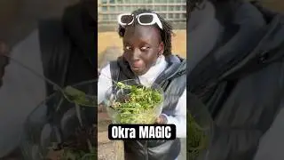 Easy OKRA SALAD! Recipe in description box #rawvegandiet#okrarecipes #saladrecipe