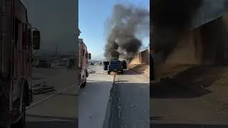 Ford Raptor Caught on Fire | #youtubeshorts #shorts #fordraptor ig: @firephotogirl