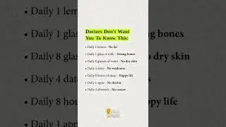 Doctors Don&rsquo;t Tell You This