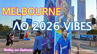 Australian Open 2026 Vibes🎾 Melbourne Southbank to Birrarung Marr Walking & Sightseeing Tour🚶&zwj;♂️👟