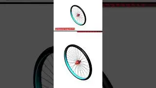 Solidworks 🗯 Bicycle rim animation by @Rong Sheng Yeo  #shorts #short
