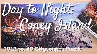 Relax With a Puzzle - 4D Cityscapes 1012 pc. Puzzle - Stephen Wilkes Day to Night Coney Island