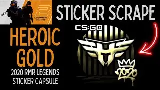 Heroic (Gold) 2020 RMR Sticker Scrape #csgo #ohnepixel #cs2skins