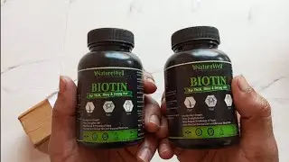 Nature Well biotin capsule for thik shiny & strong hair from flipkart ₹ 240