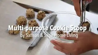 Multipurpose Stainless Steel #40 Cookie Scoop from Saffron & Sage Home Living