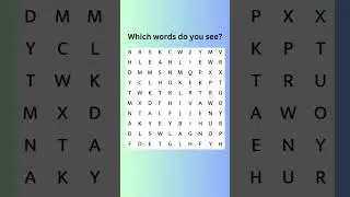 264. Can You Find All The Hidden Words? #quiz #wordpuzzlegame #braingames #wordfinds #wordsearch