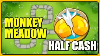 How to Beat Monkey Meadow HALF CASH (With Quincy, no Monkey Knowledge) | BTD6