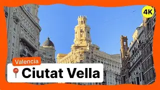 4K Walking Tour of Valencia&rsquo;s Historic Center | Live City Sounds