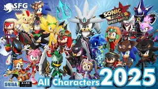 All Characters in 2025 Rapid Recap - Sonic Forces Speed Battle - SFG Channel