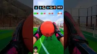 EXCELLENT ASMR CATCHING BALLS AND BALLOONS WITH RED GOALKEEPER GLOVES 🎈⚽🏀 #shorts #viral #challenge